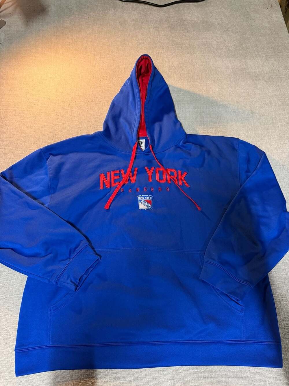 New York Rangers Pullover Hoodie Blue Red NHL Official Licensed Product